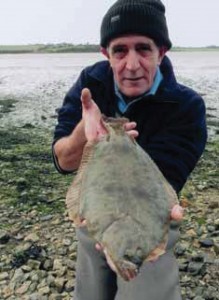 Peter McGrath with his Bannow Bay Flounder, 2011