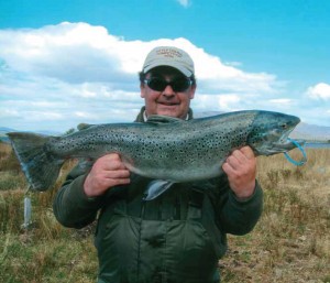 Liam Ellis fishing Lough Currane had the heaviest specimen Sea Trout of 2010